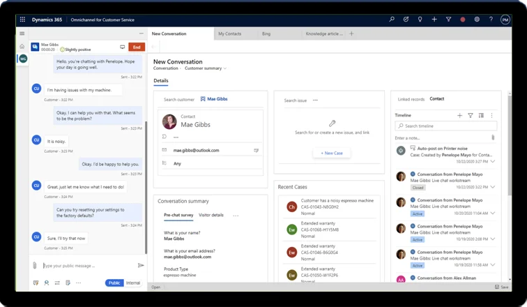 Dynamics 365 Customer Service