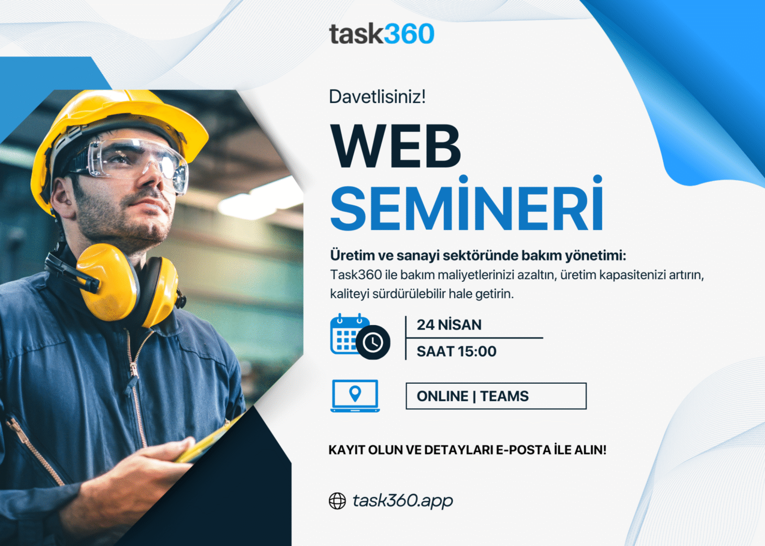 Task360 Webinar Davetiyesi