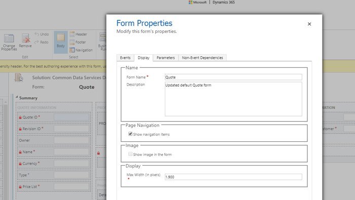 Dynamics 365 Customization - Remove Related Tab on Form 